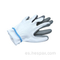 Guantes de seguridad de nitrilo liso anti-aceite de servicio pesado de Hespax